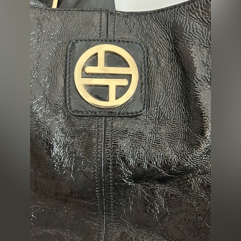 VTG Leather Black Genuine Leather  Shoulder Bag - Picture 7 of 13
